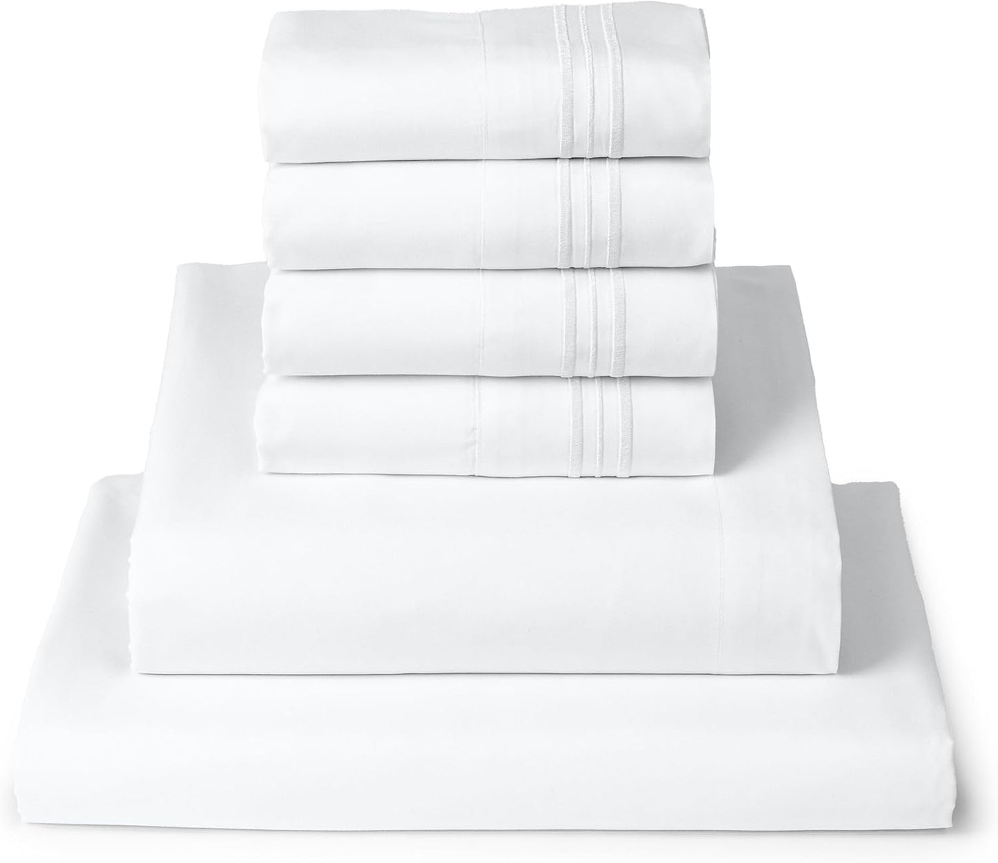 Mellanni King Sheet Set - 6-Piece Bedding for Ultimate Comfort