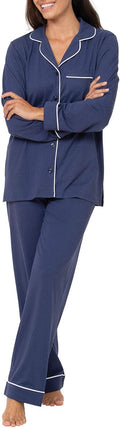 PajamaGram Pajama Set For Women - 100% Cotton Two-Piece Pajamas