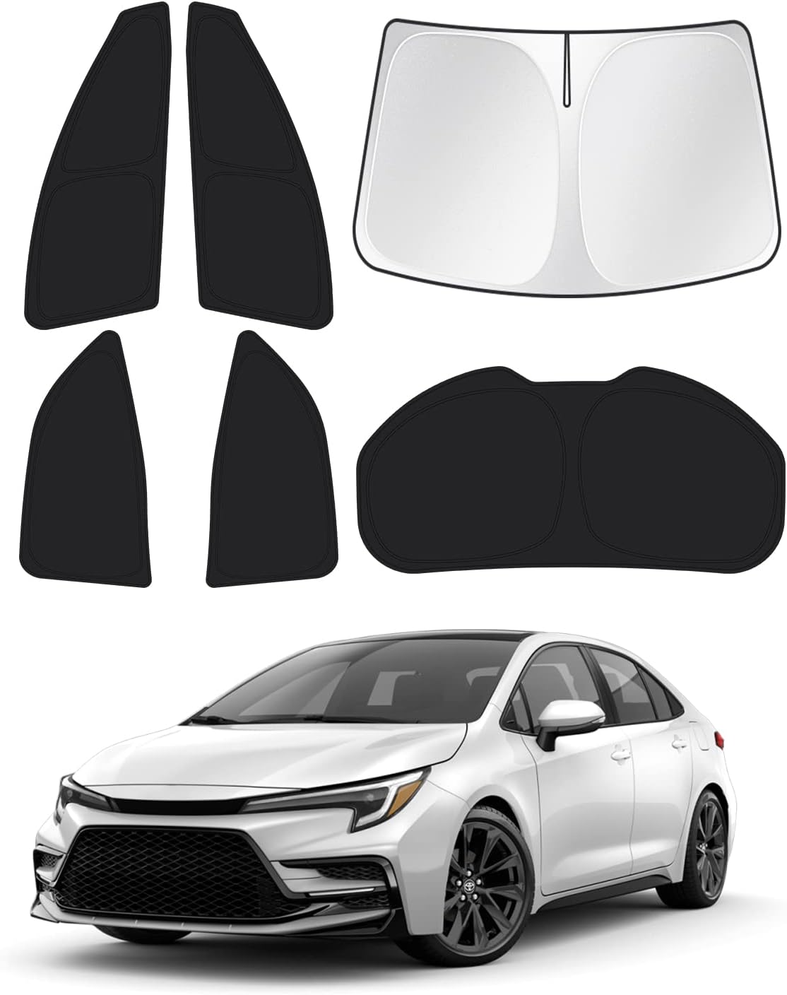 Sunshades for 2020-2026 Toyota Corolla Hatchback - 6PCS Set