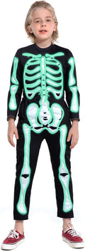 Child Light-up Skeleton Costume with EL Wire - Flexible Neon Glow
