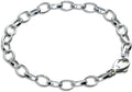 Oval Link Charm Bracelet in 925 Sterling Silver - Dainty Wellesley