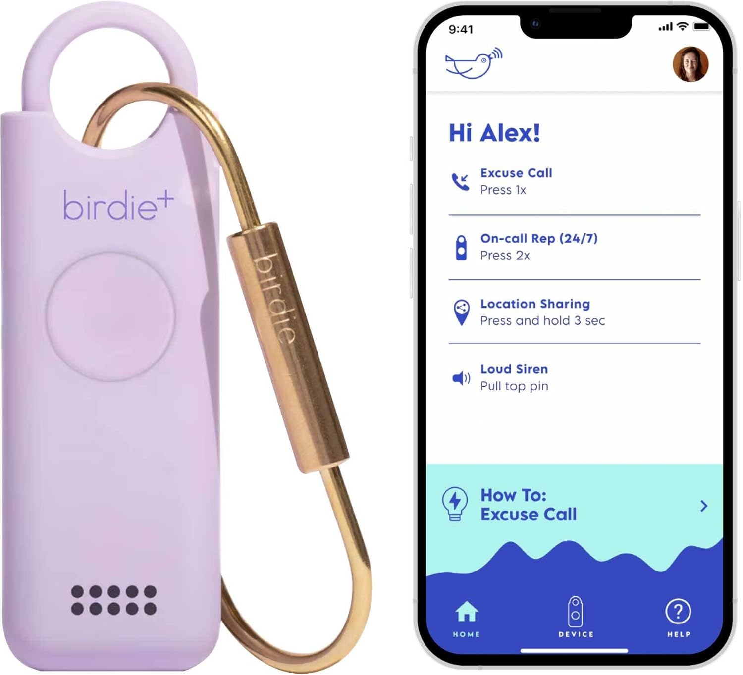 Birdie+ Smart Personal Safety Alarm for Women - Empowering Device