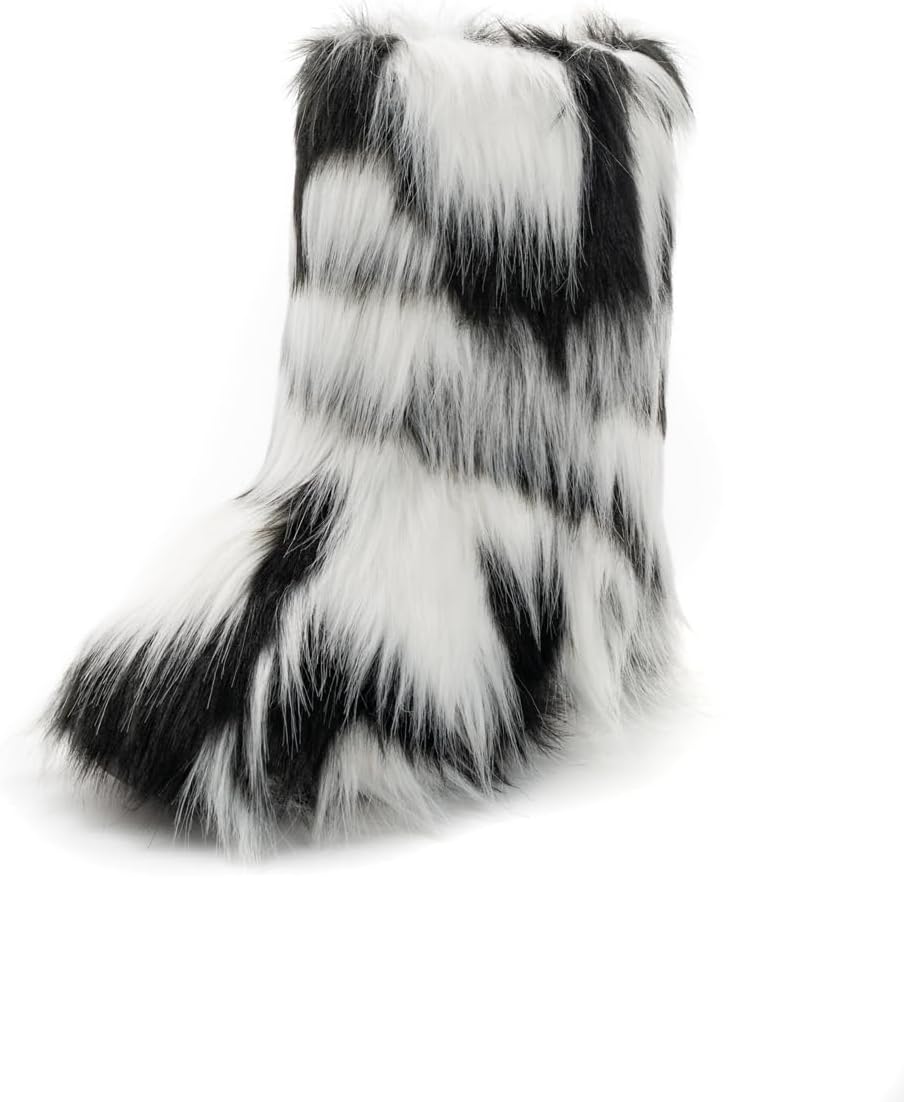 IXU Women's Faux Fur Boot for Winter Comfort and Style