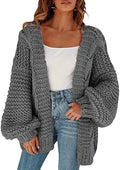 Cicy Bell Women's Open Front Chunky Knit Cardigan for Style