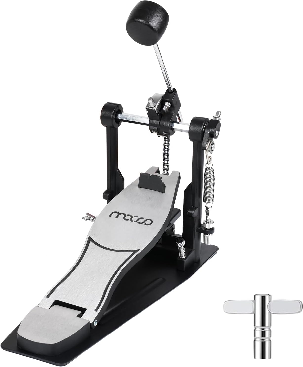 Bass Drum Pedal with Classic Felt Beater for Drummers