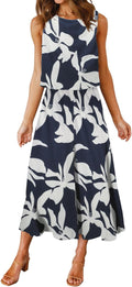 Women's Summer 2 Piece Outfits Crop Top with Wide Leg Pants Set