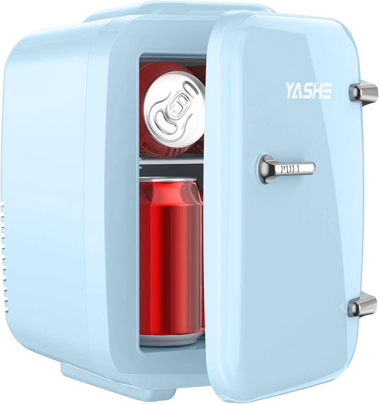 Mini Fridge 4 Liter Small Refrigerator for Bedroom and Travel
