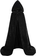 ALIZIWAY Hooded Cape Reversible Velvet Cloak - Warm, Reversible Style