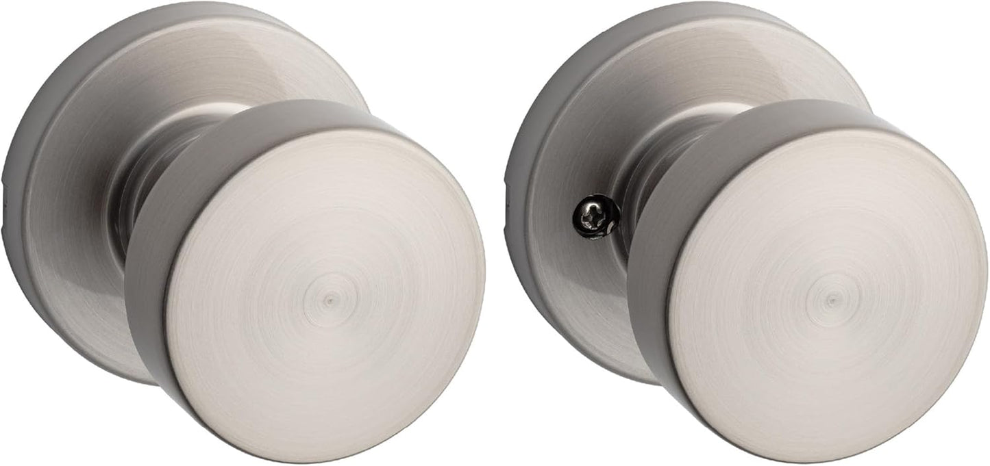 Kwikset Pismo Interior Passage Door Knob for Hallway Doors