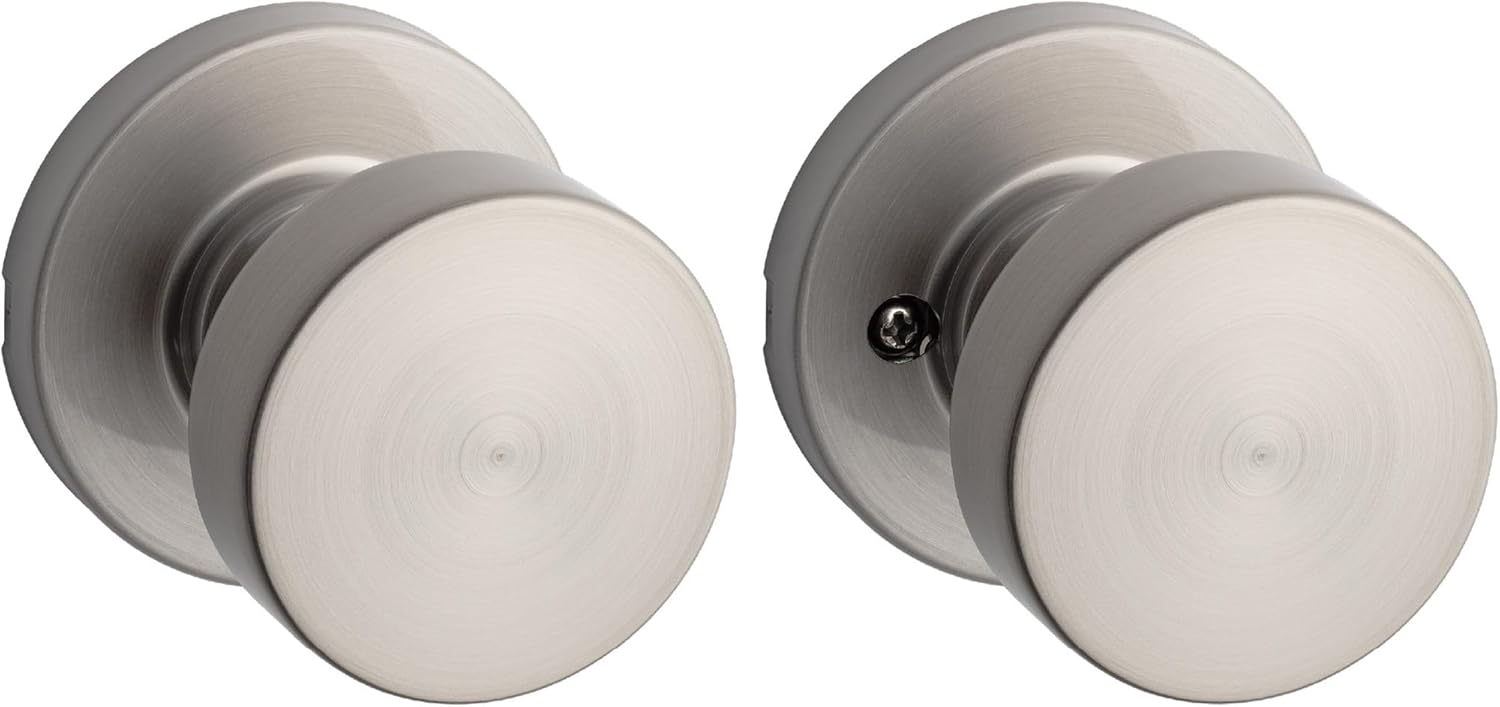 Kwikset Pismo Interior Passage Door Knob for Hallway Doors