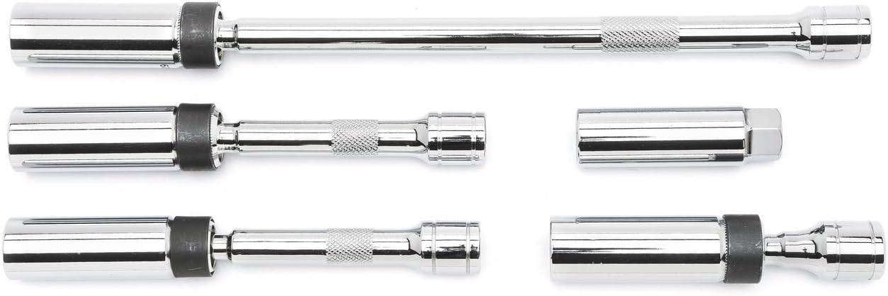 GEARWRENCH 5 Pc. 3/8 Drive Magnetic Swivel Spark Plug Socket Set