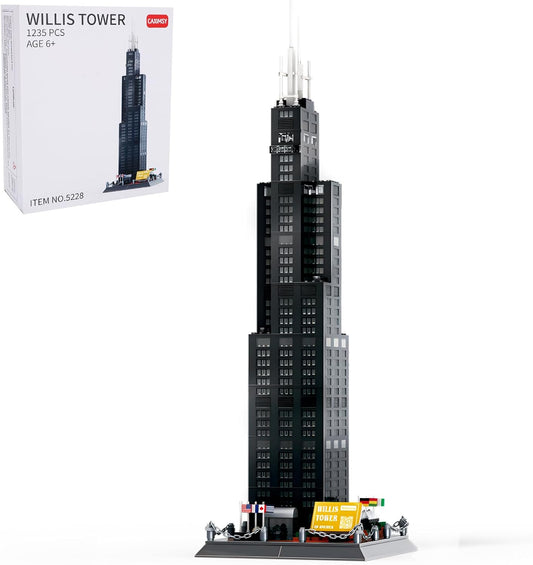 Willis Tower Chicago Architecture Model Building Blocks Set