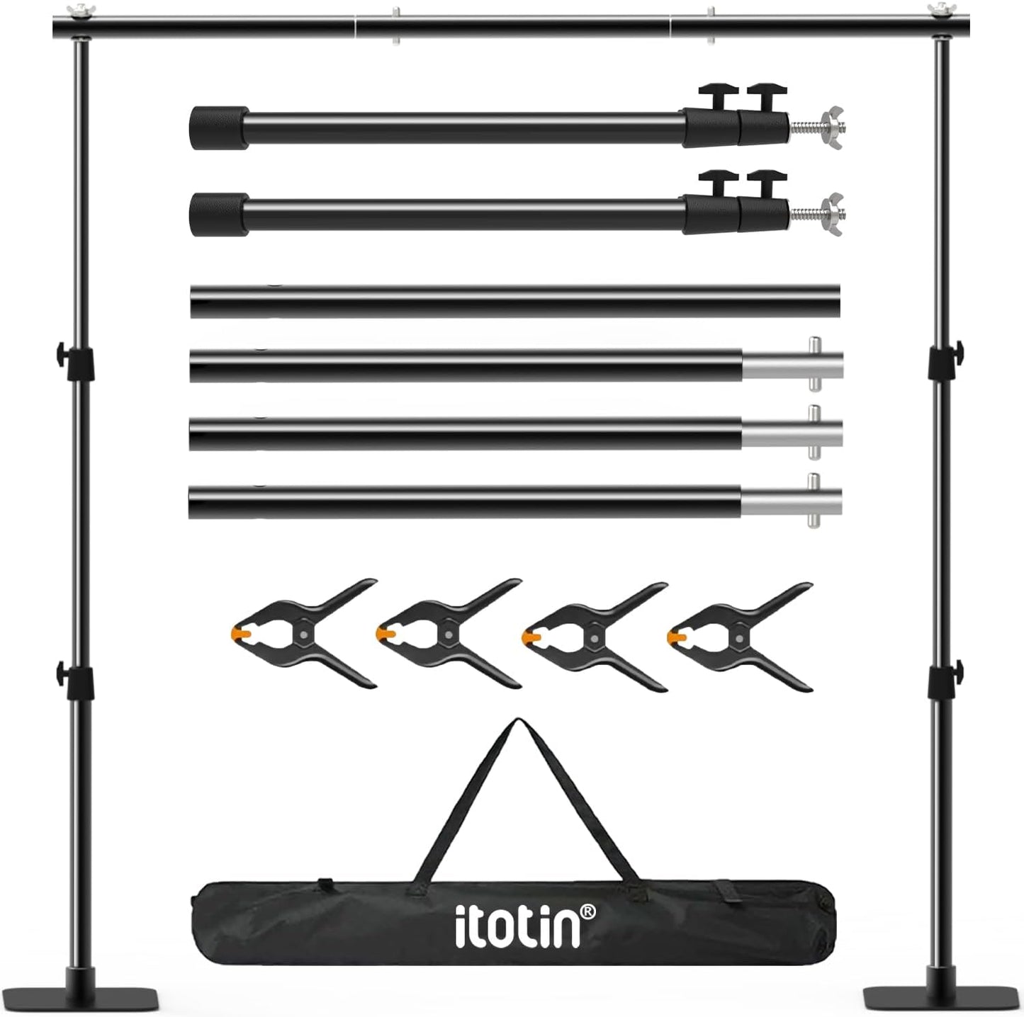 Adjustable Pipe and Drape Backdrop Stand Kit for Events