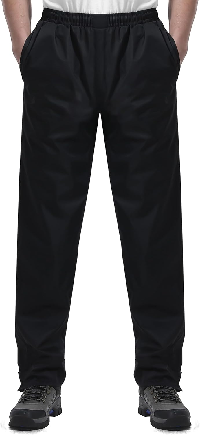 iCreek Waterproof Men's Rain Pants for Outdoor Adventures