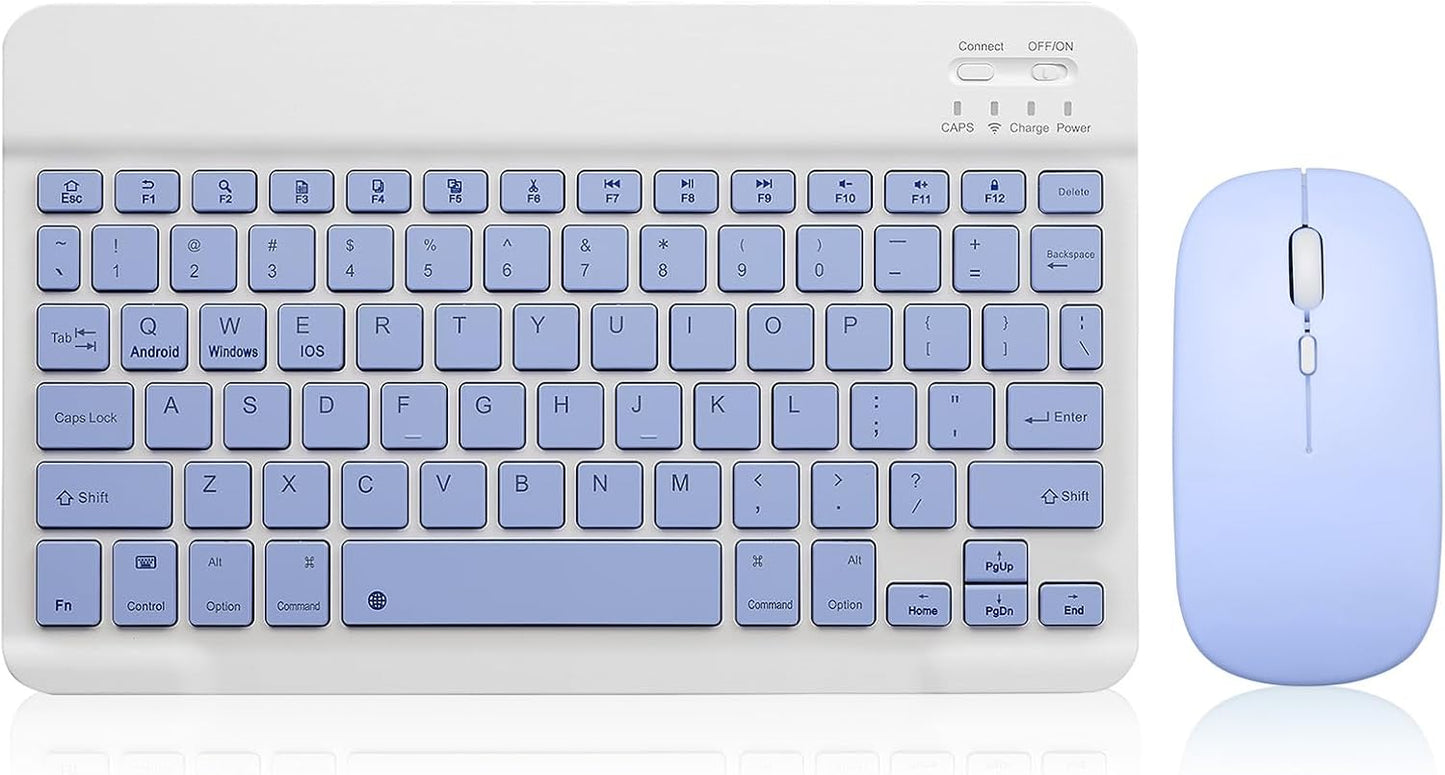 Rechargeable Wireless Keyboard & Mouse Set for Wide Device Compatibility