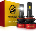 Firehawk H11/H8/H9/H16 LED Bulbs 40000LM 6000K Cool White - Bright Fog