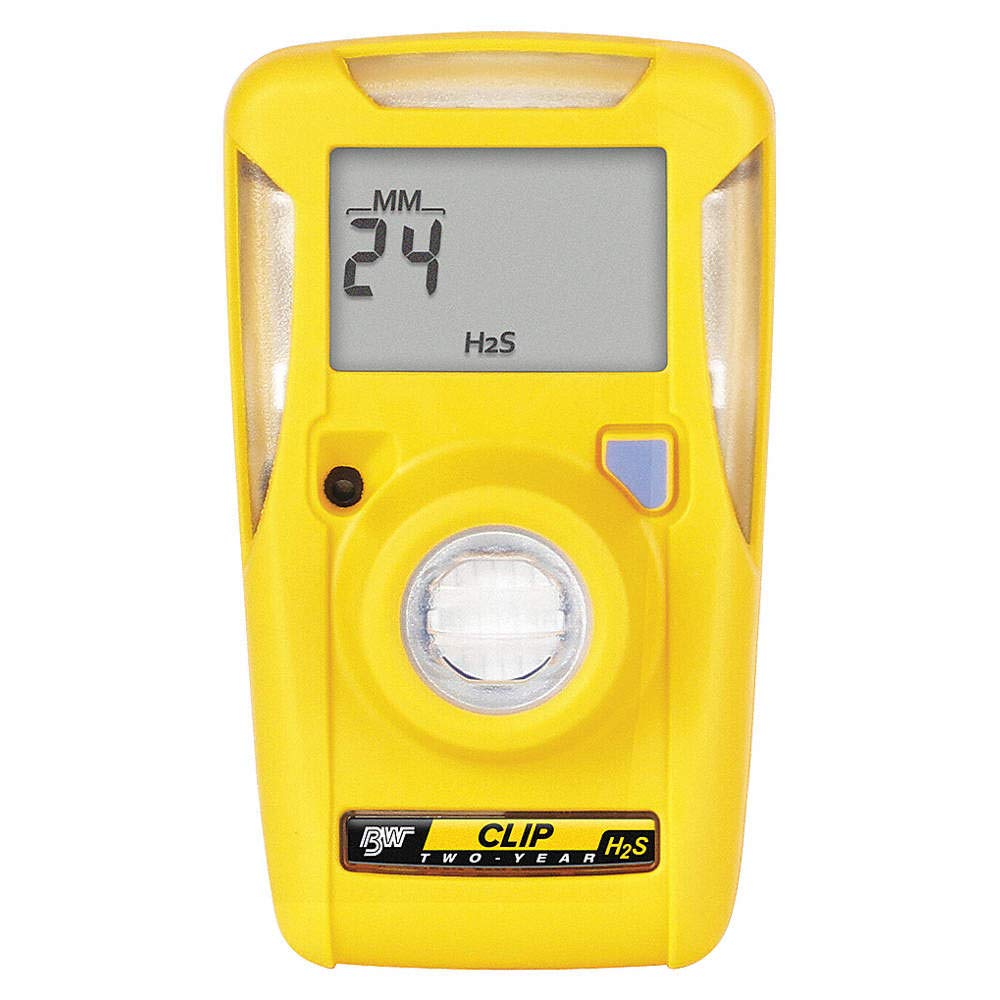 BW Clip Single Gas H2S Monitor with Automatic Logging Features