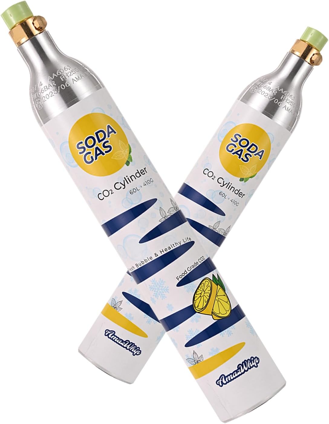Fully Charged CO2 Canisters for Soda Water Machine