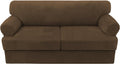 H.VERSAILTEX Velvet Sofa Cover for T Cushion Loveseat 58-72 in