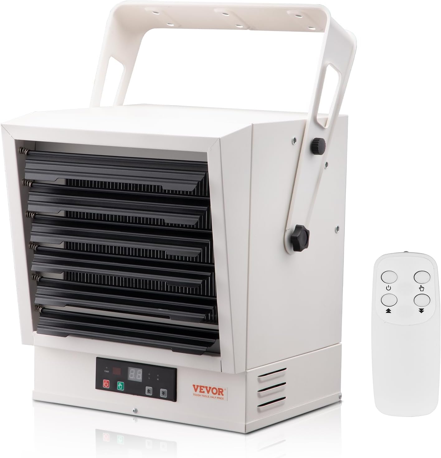 VEVOR 10000W Digital Garage Heater - Remote Control, Timer, Overheat Protection