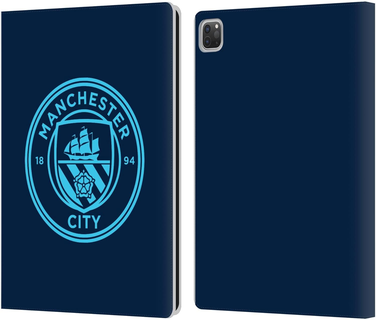 Manchester City FC Electric Blue Badge Leather Wallet Case