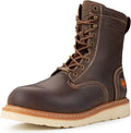 SUREWAY Mens 8 in Wedge Moc Soft/Steel Toe Work Boots - Durable cool