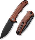CIVIVI Folding Pocket Knife with Cuibourtia Wood Handles