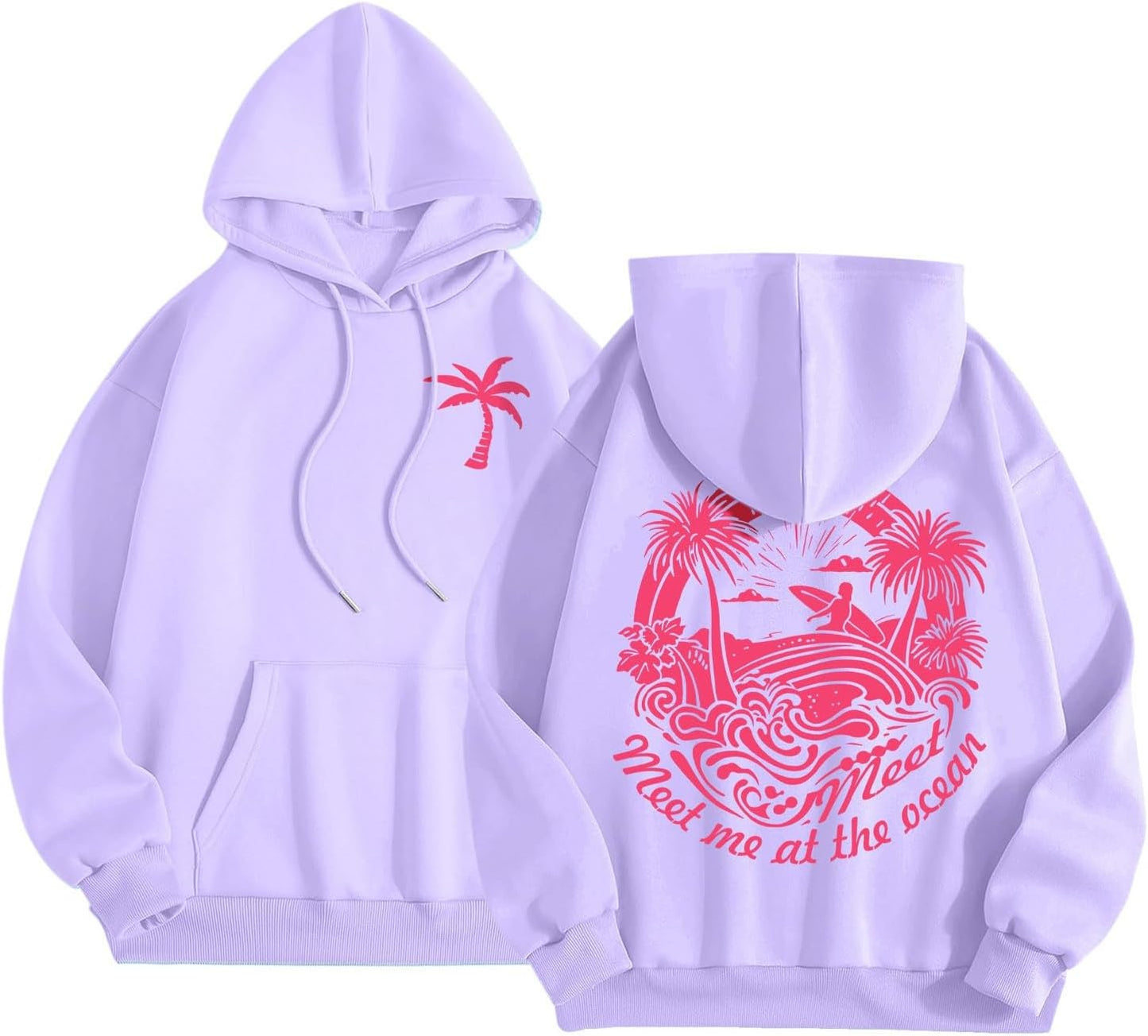 Pink Preppy Graphic Hoodie - Y2K Style!