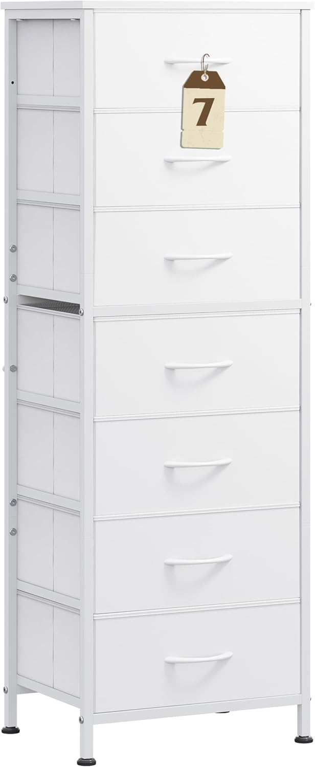 WLIVE White Tall Dresser: Stylish Storage Solution for Any Room