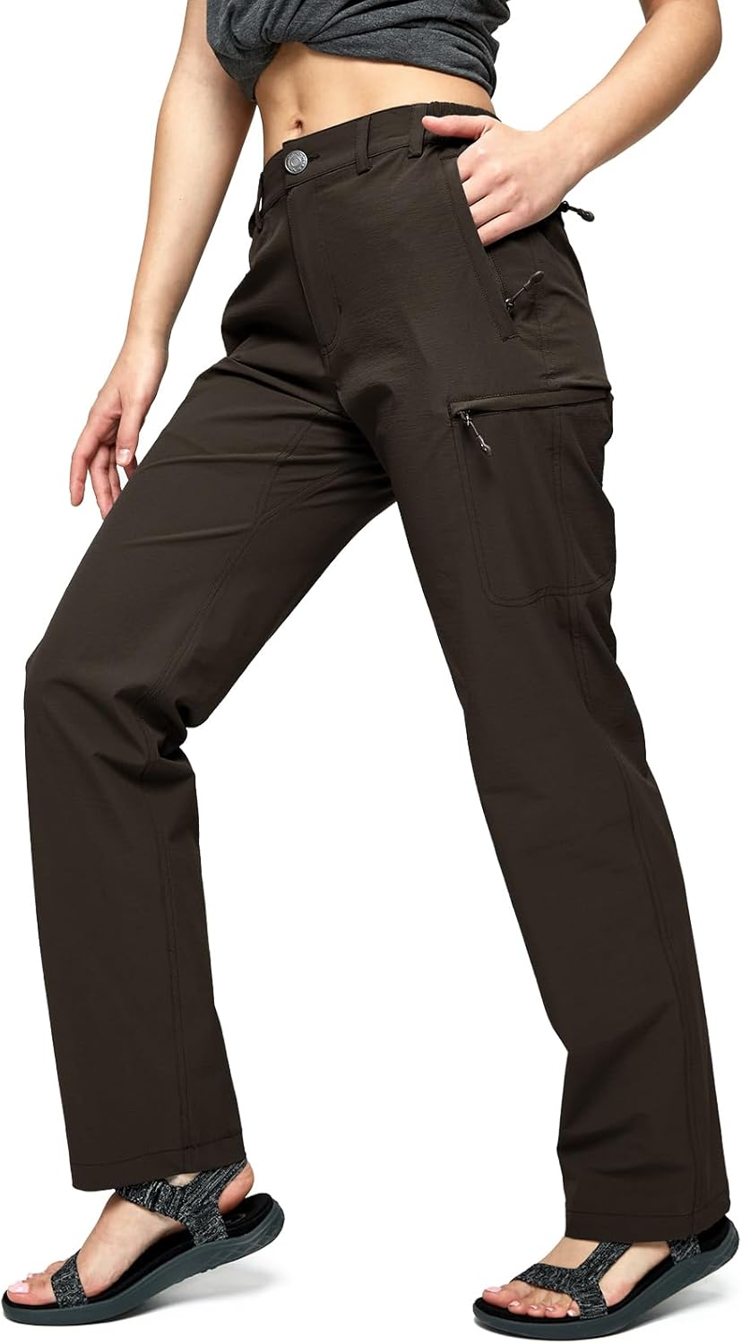 MIER Women's Quick Dry Cargo Pants for Hiking and Travel