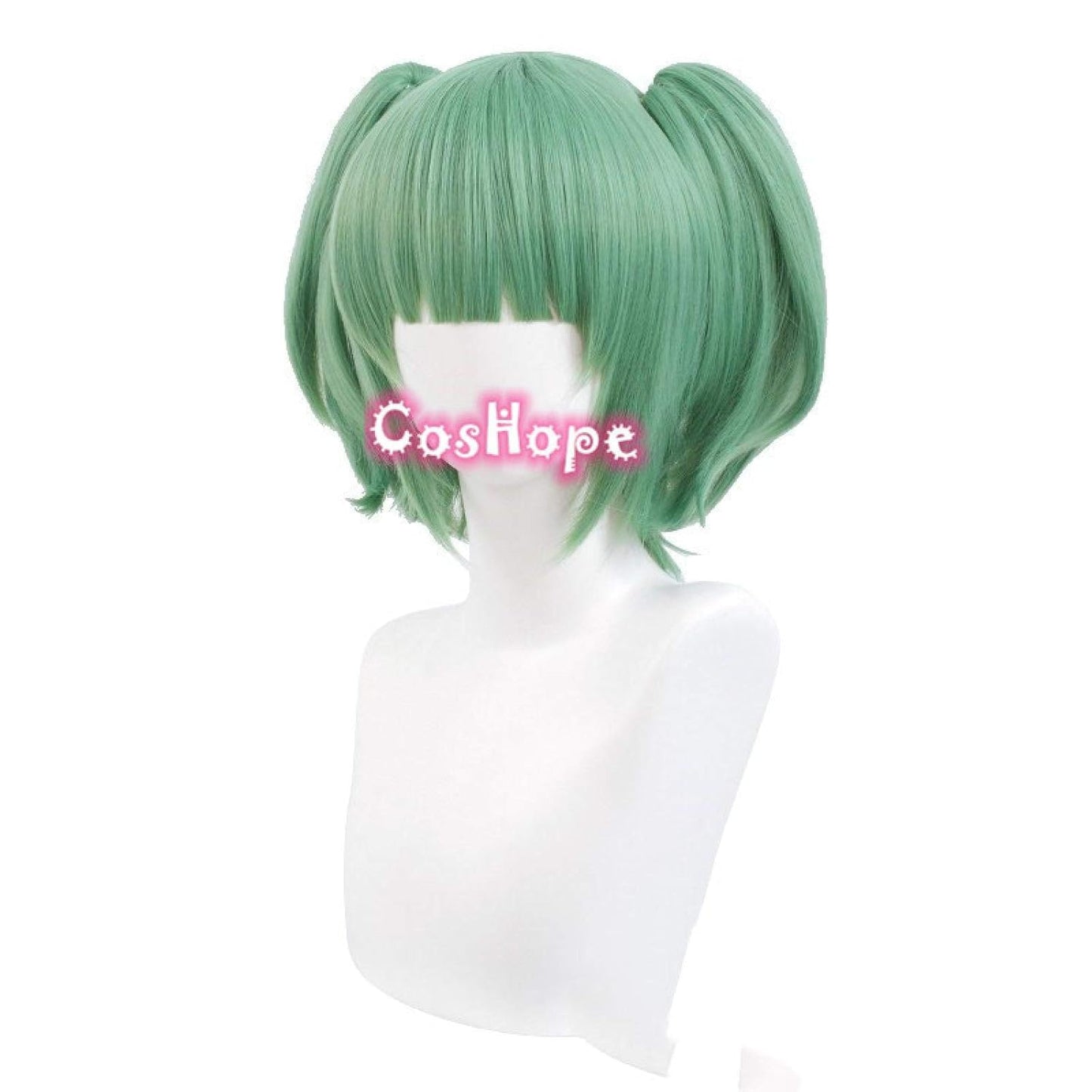 30cm Short Green Heat Resistant Cosplay Wig