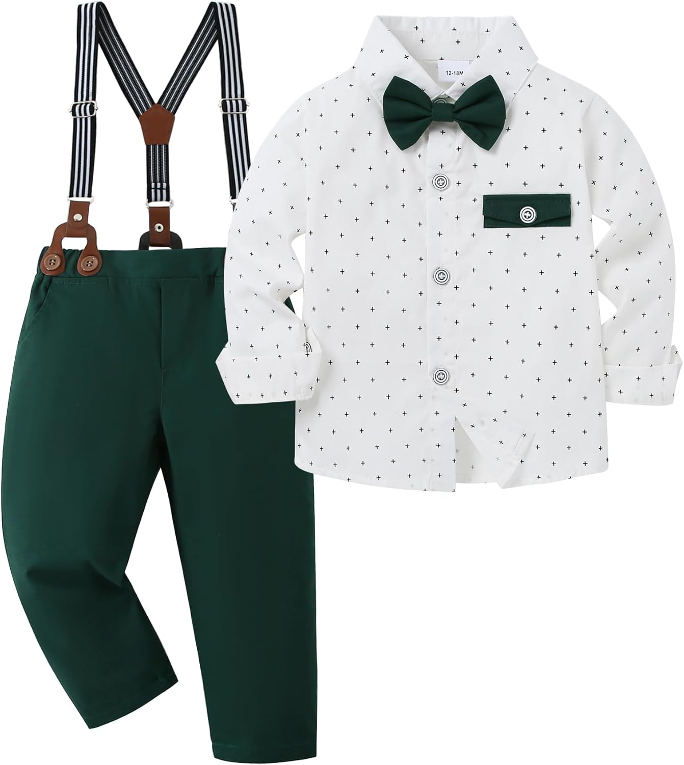 Disaur Baby Boy Clothes Suits for Toddler Dress Shirt Sets
