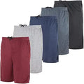 Boys Mesh Active Athletic Basketball Shorts 5-Pack - Breathable