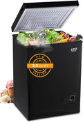 3.5 Cu.Ft Chest Freezer 7 Gears Temperature Control - Compact Deep
