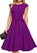 Women's Tea Length Cocktail Dress Mid Calf - Modest A-line