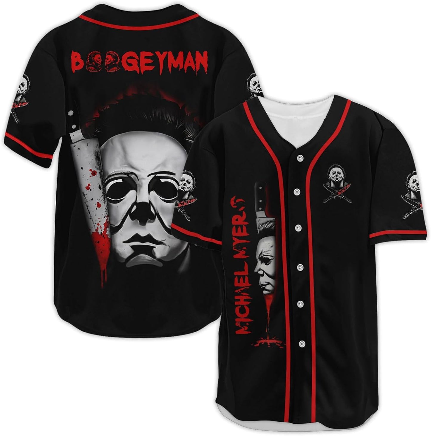 Horror Jersey for Halloween Parties and Scary Movie Lovers