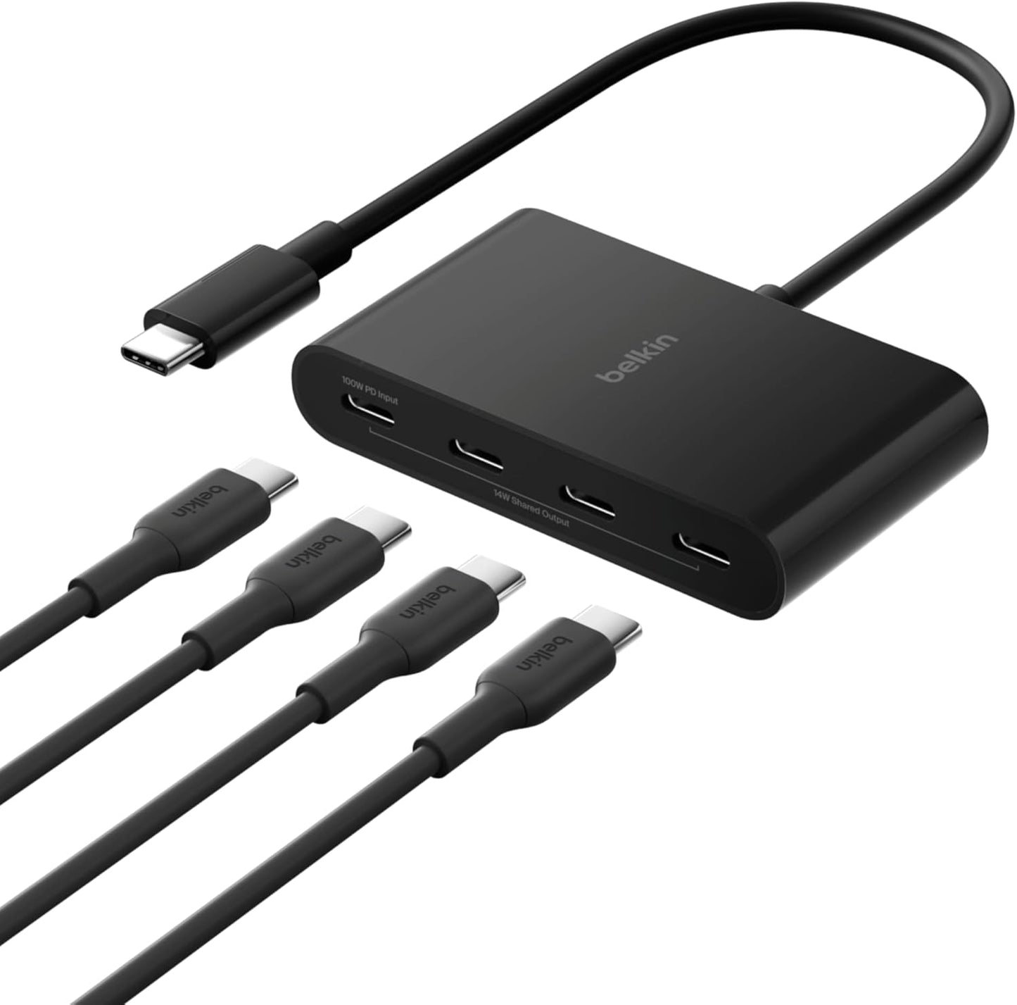 Belkin Connect 4 Port USB C Hub for High Speed Data Transfer