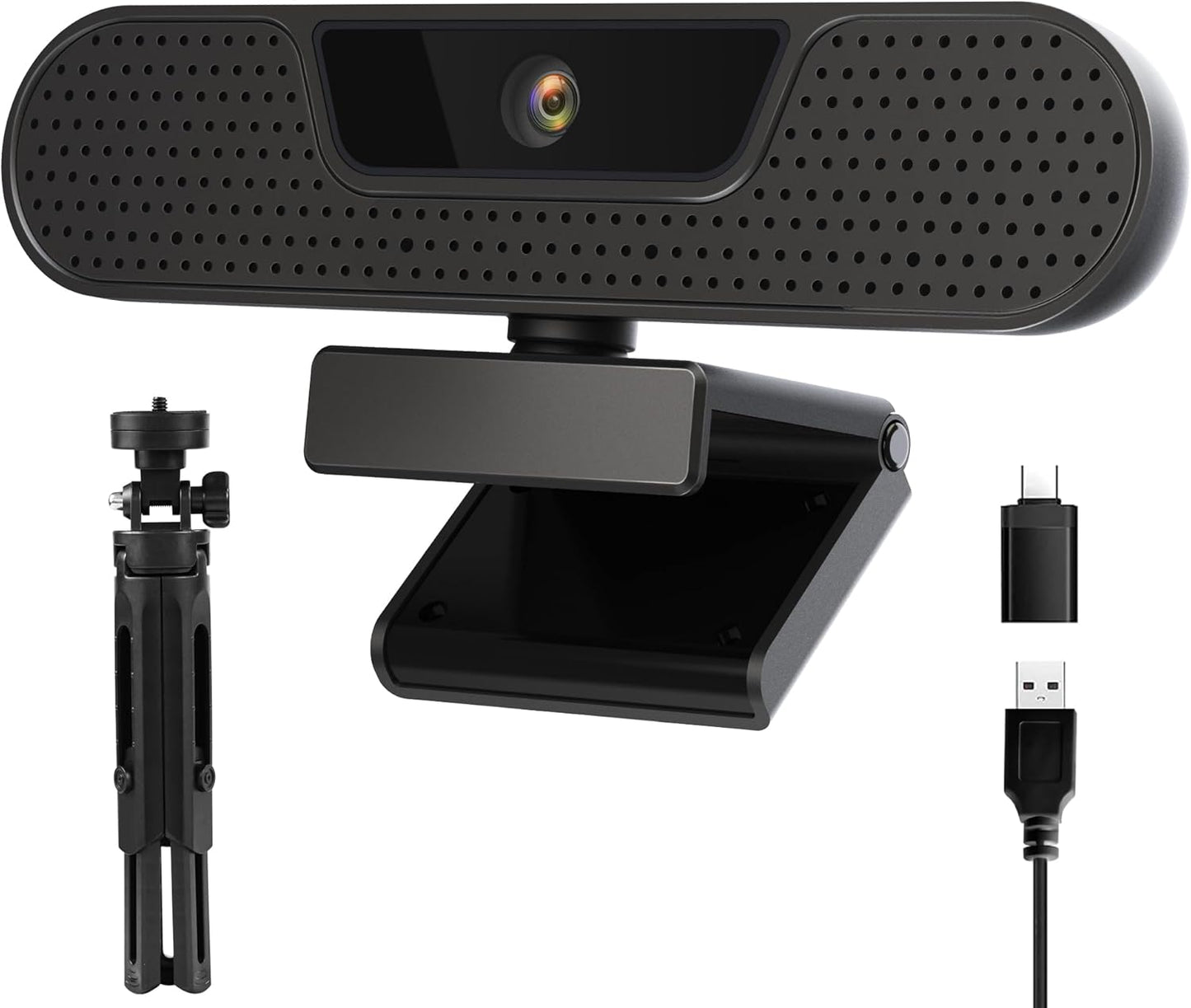 1080P 60FPS Webcam with Noise-canceling Microphones for Streaming