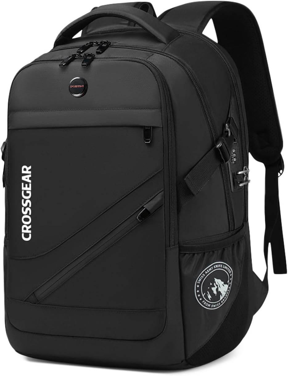 CROSSGEAR Large Travel Backpack Waterproof Laptop Bag for Work