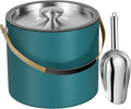 3.2L Double Wall Stainless Steel Ice Bucket - Modern Insulated Bar