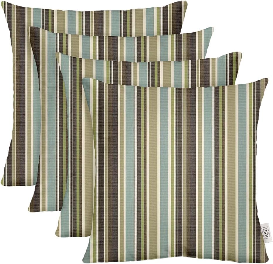Sunbrella Square Throw Pillows Set of 4 for Outdoor Comfort
