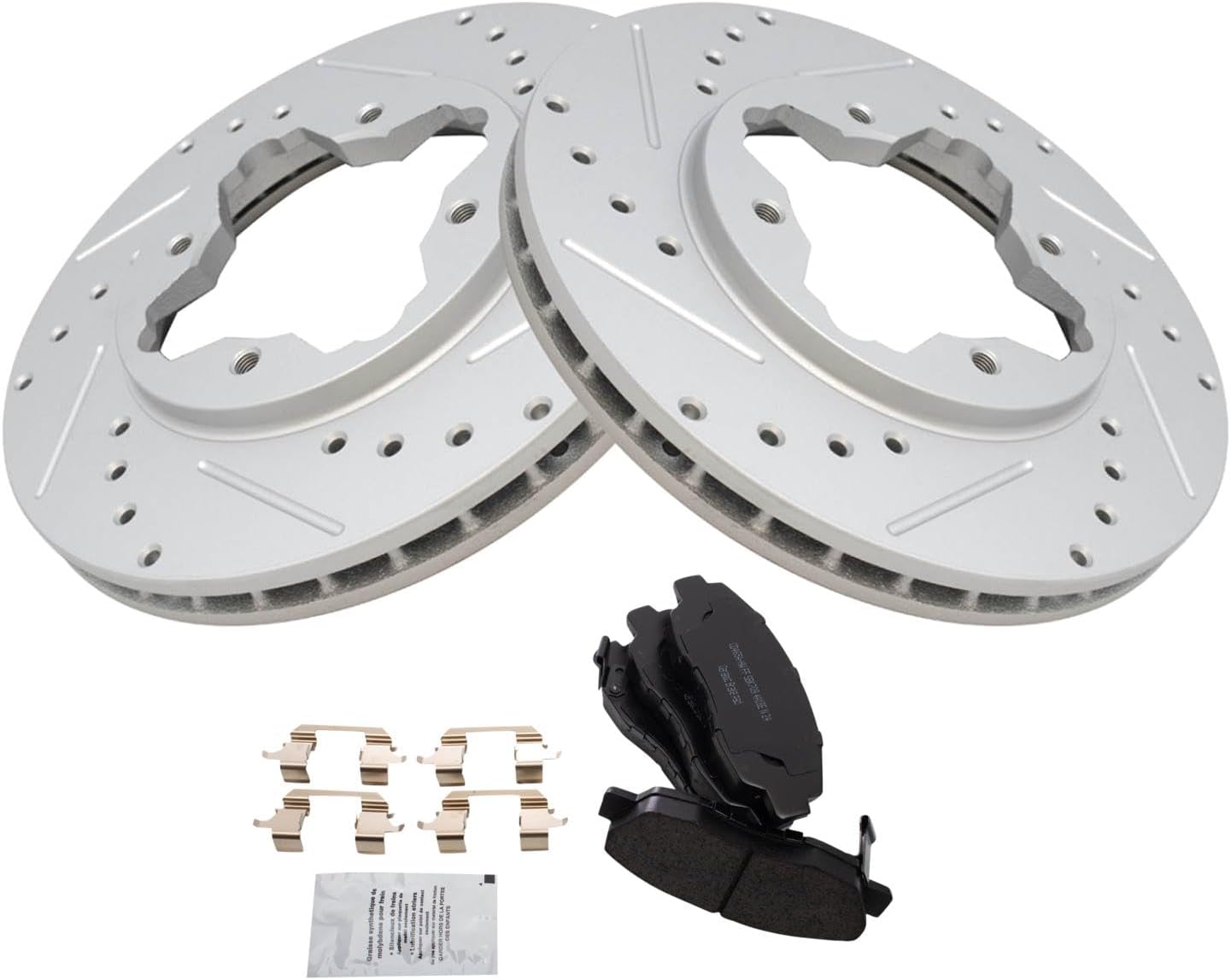 Front Ceramic Brake Pad & G-Coated Rotor Kit for Acura CL & Honda