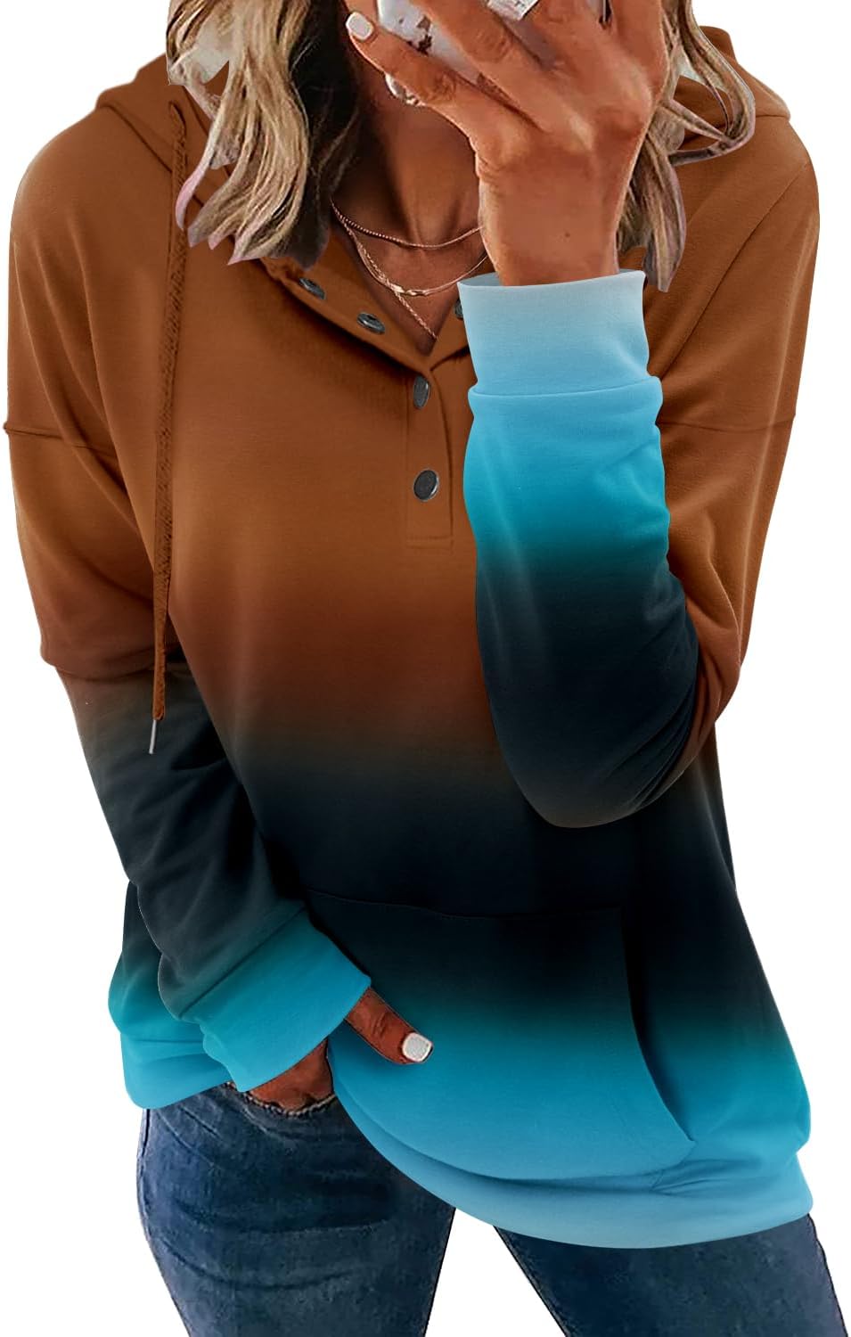 VIEACTIVEWEAR Tie Dye Hoodie for Women - Casual Oversize Pullover