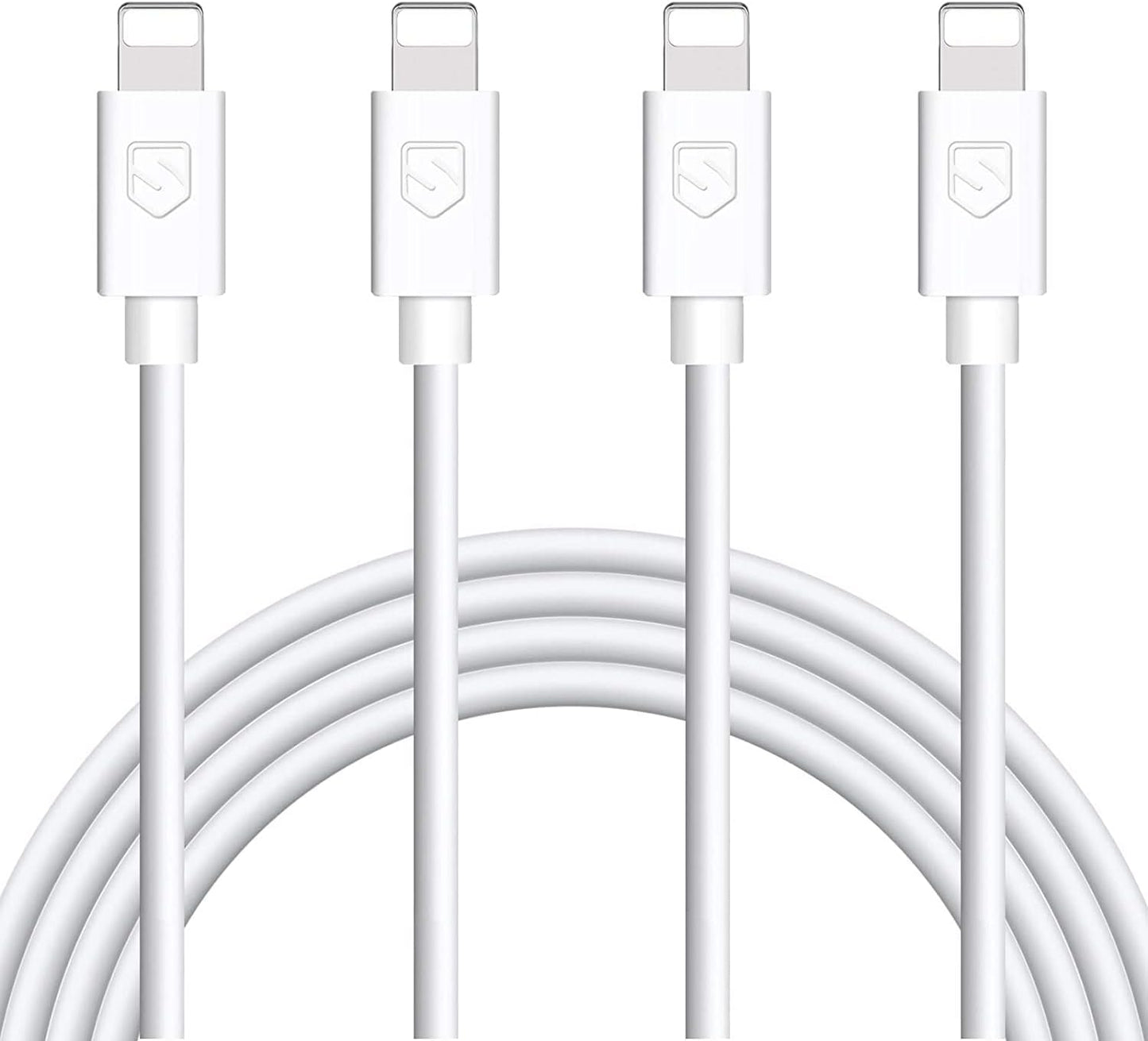 Fast Charge 4-Pack 6FT Lightning Cable Set for iPhone