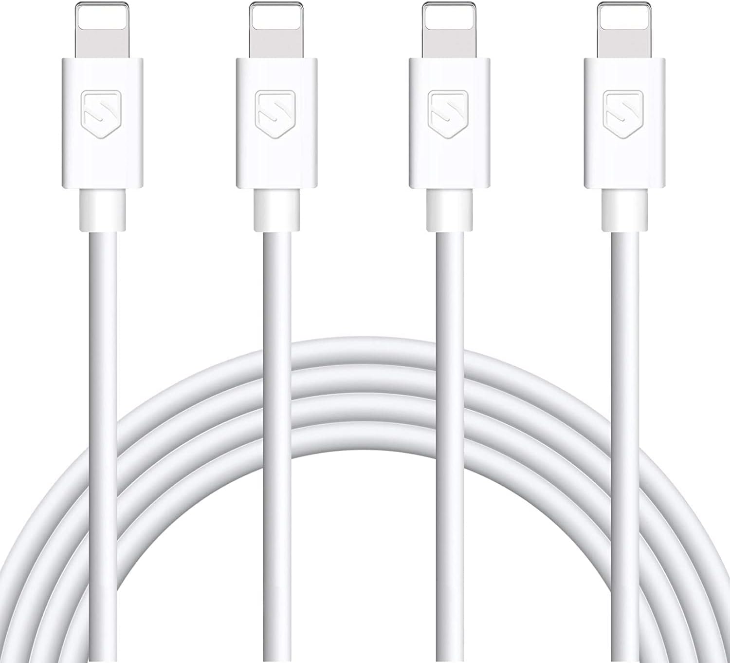 Fast Charge 4-Pack 6FT Lightning Cable Set for iPhone