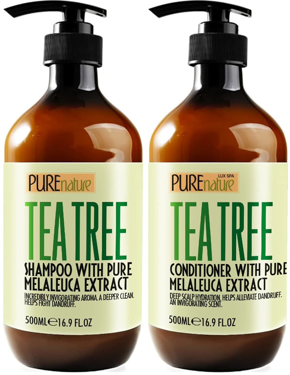 Tea Tree Shampoo Set: Control Oily Hair & Soothe Scalp