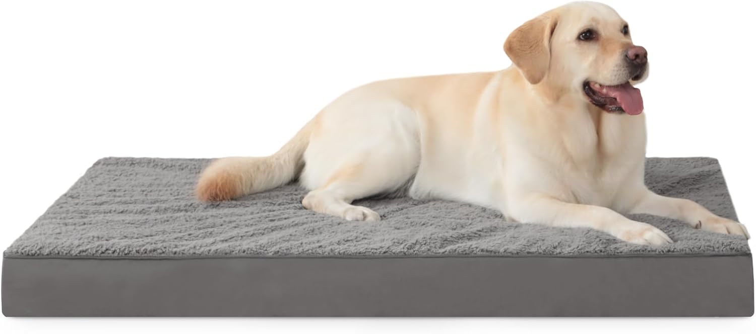 MIHIKK XL Dog Bed Waterproof Large Orthopedic Crate Bed