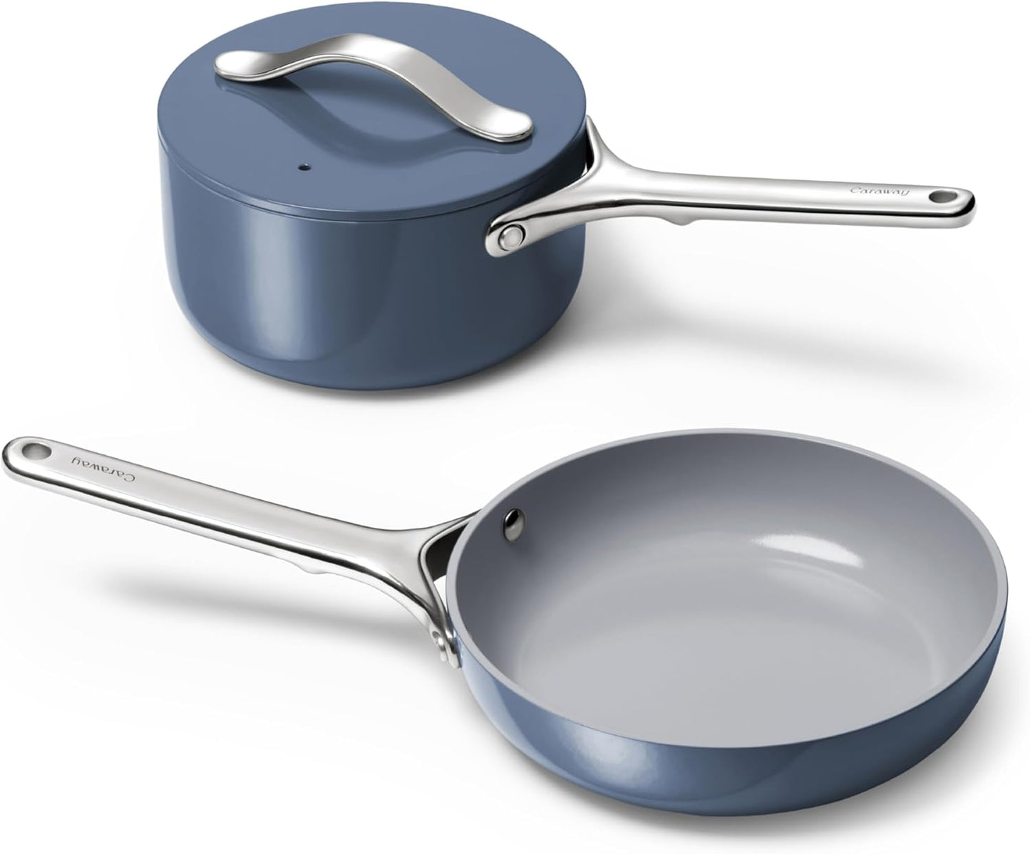 Caraway Mini Cookware Set - Non-Stick Ceramic Fry Pan & Sauce Pan