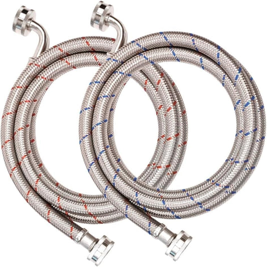 20FT Red and Blue Washer Hoses for Efficient Laundry Setup