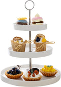 Sweese Porcelain 3-Tier Cupcake Stand - Elegant White Display